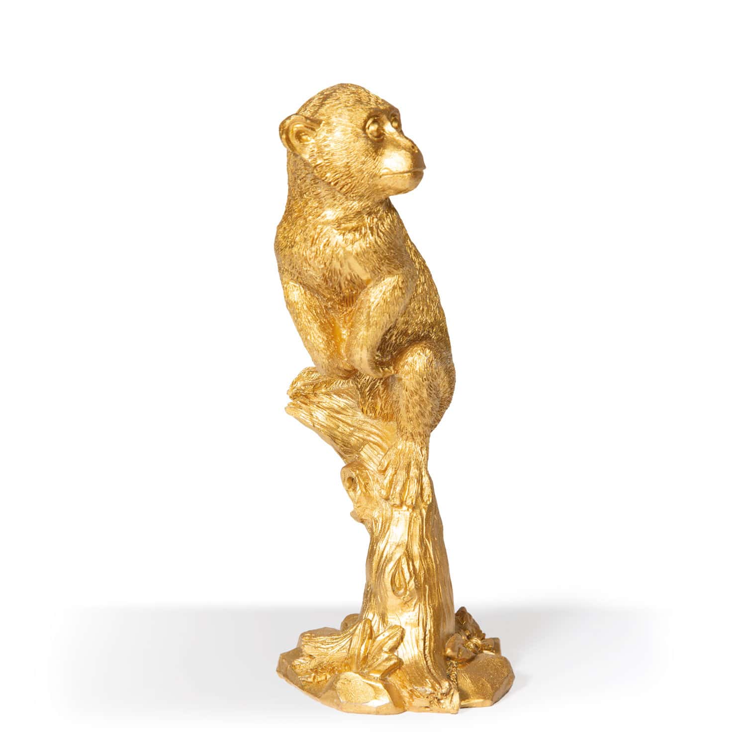 Dekofigur Affe gold