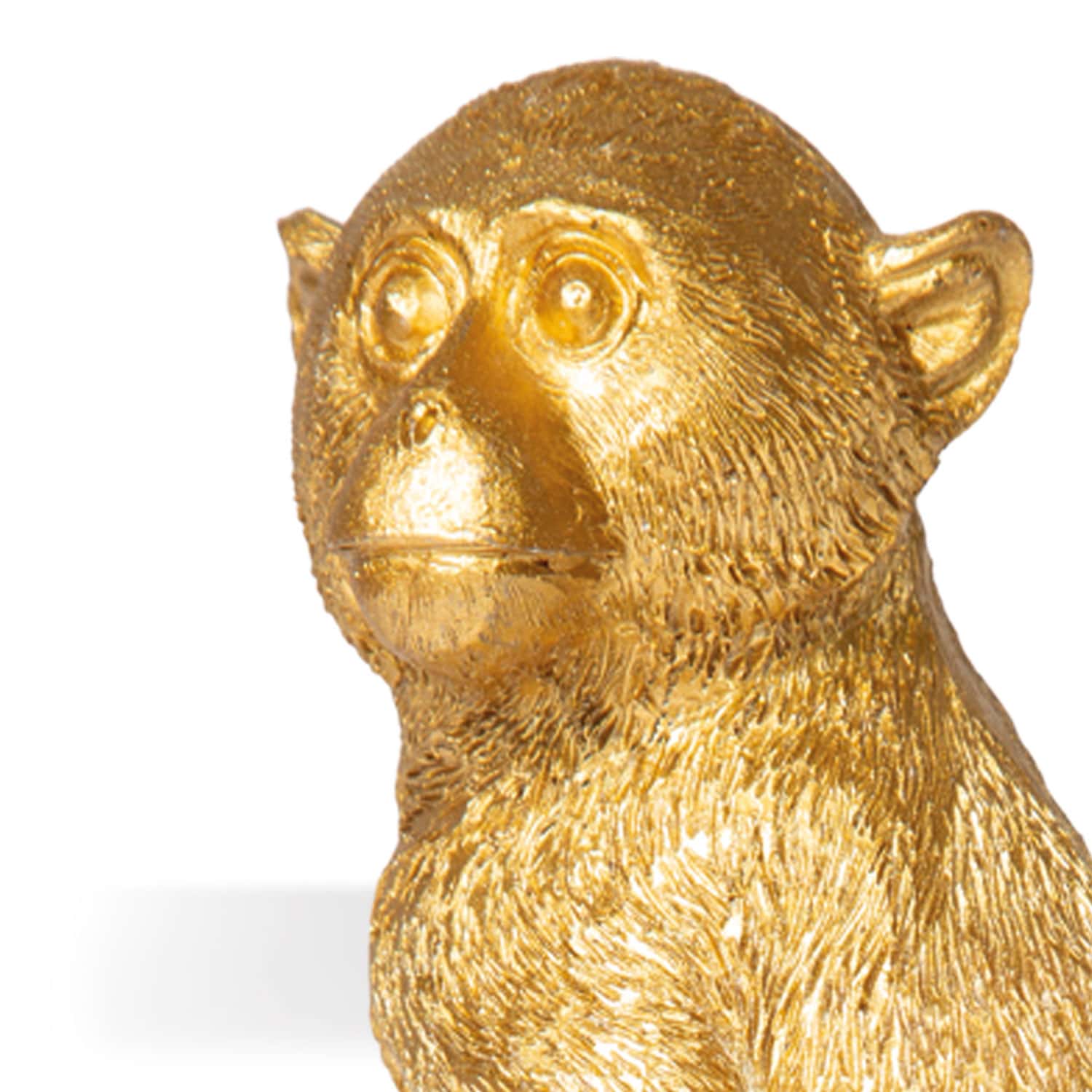 Dekofigur Affe gold – Bild 3