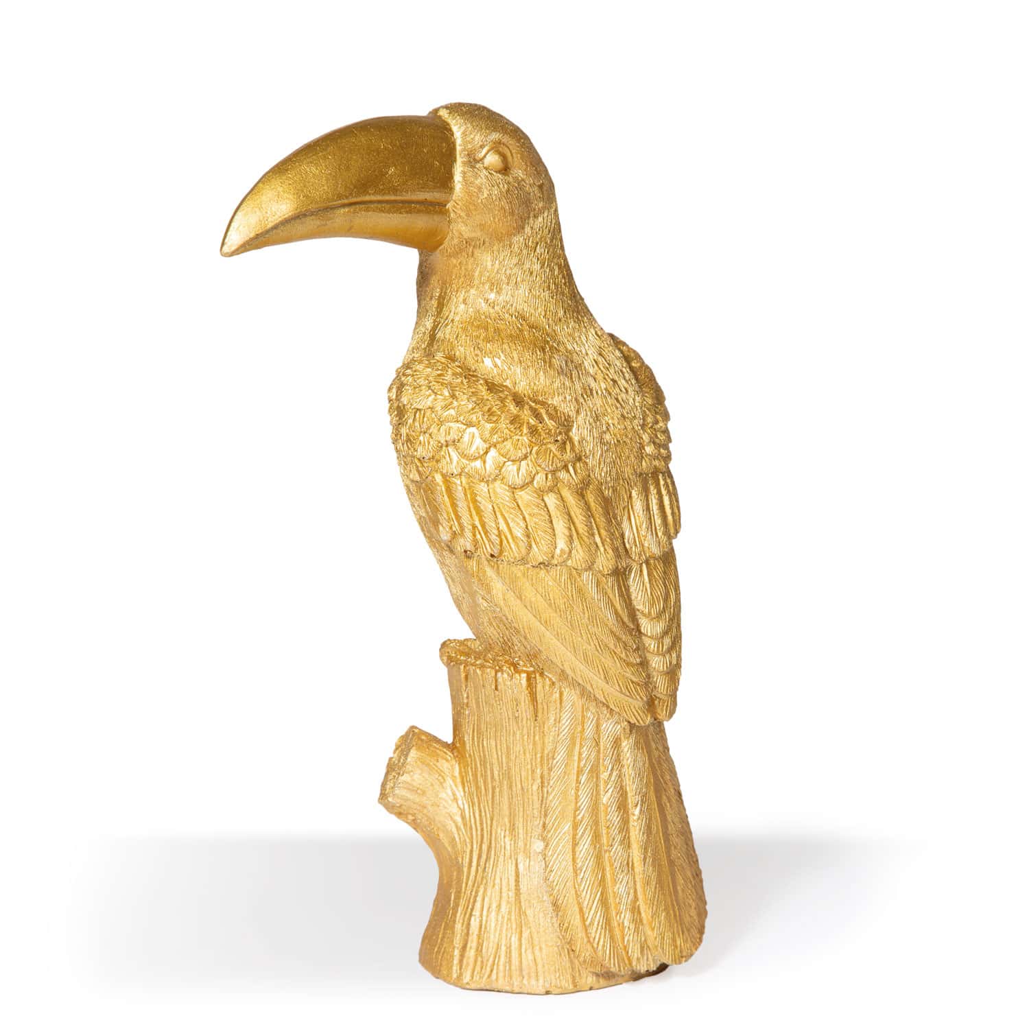 Dekofigur Tukan gold – Bild 2