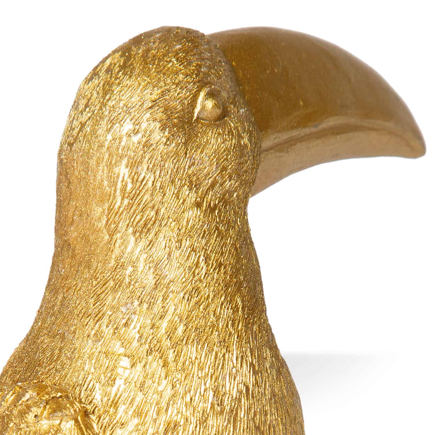 Dekofigur Tukan gold – Bild 3