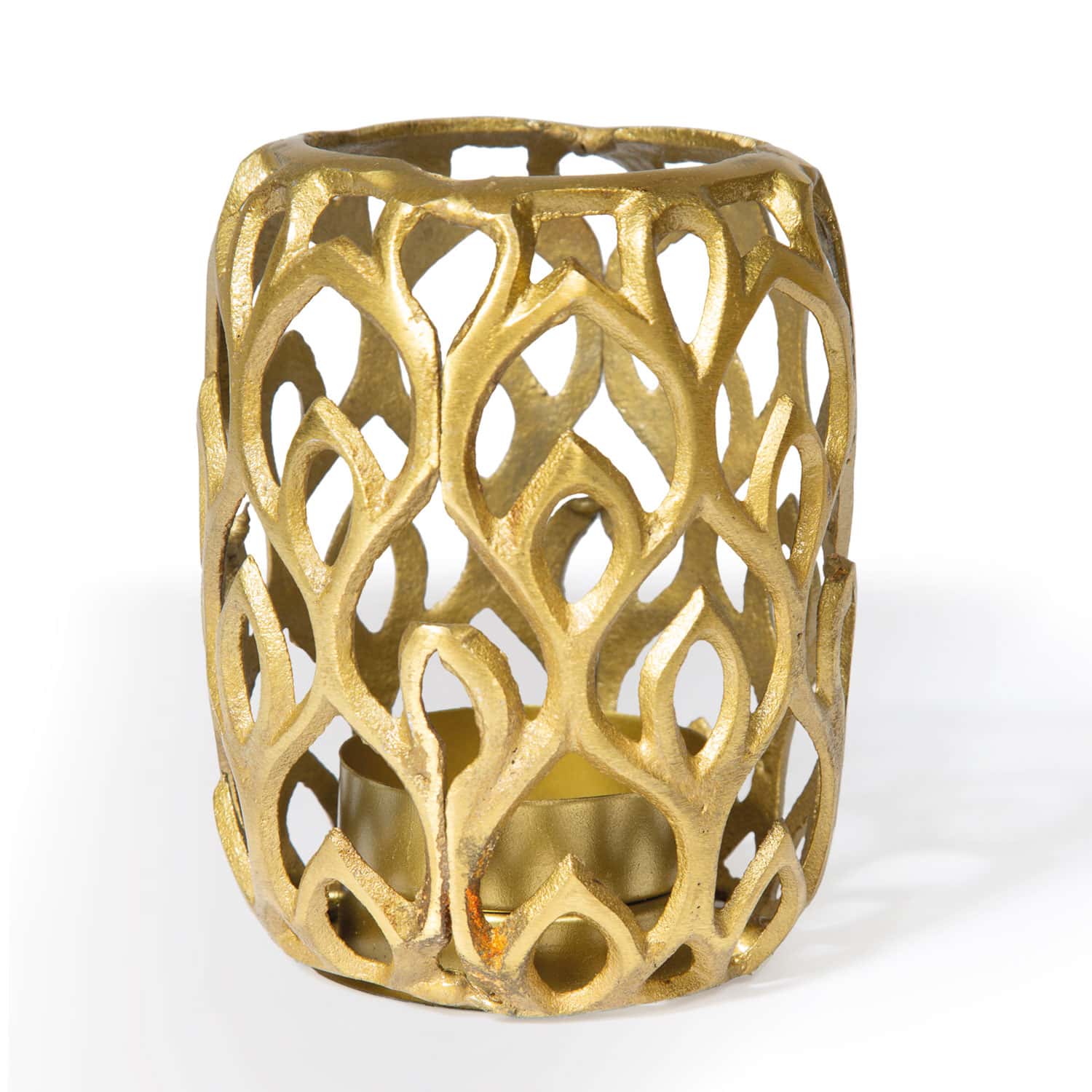 Windlicht Ornament gold