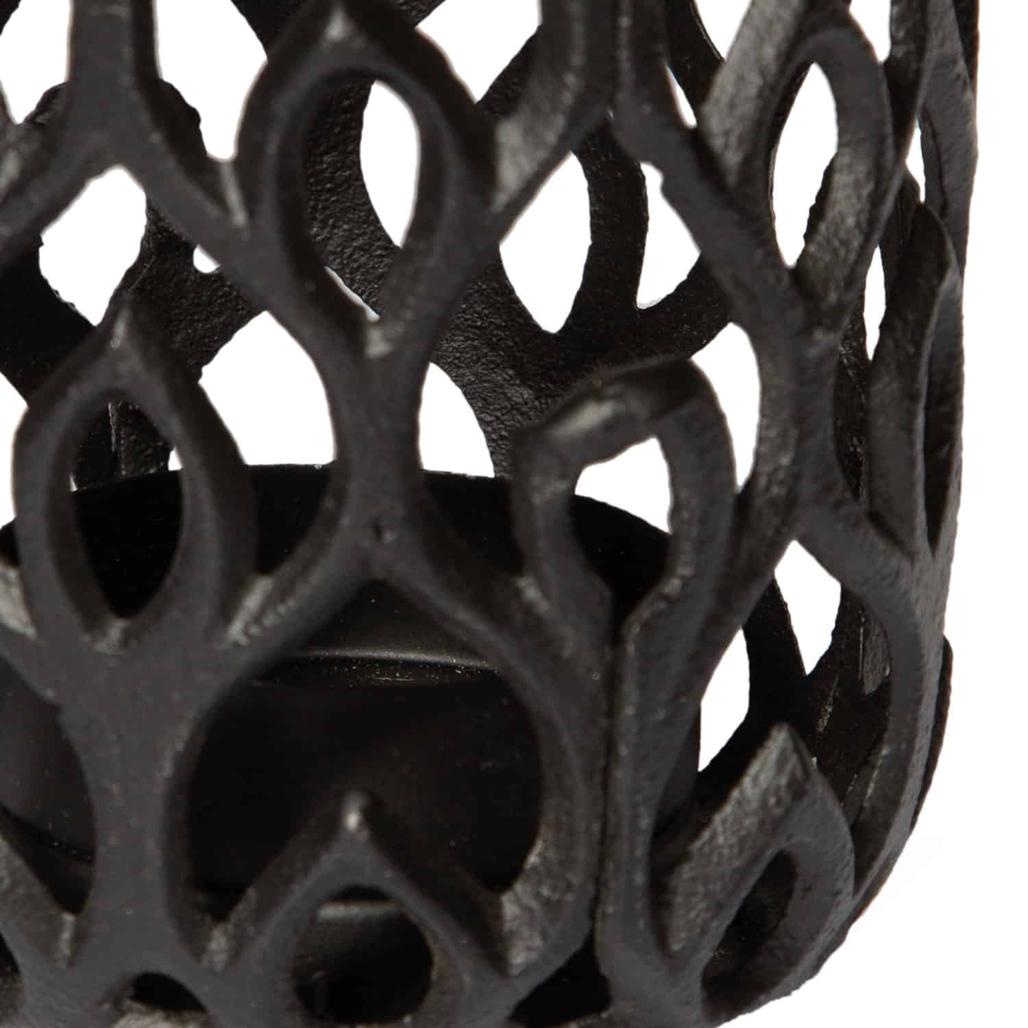 Windlicht Ornament schwarz – Bild 2
