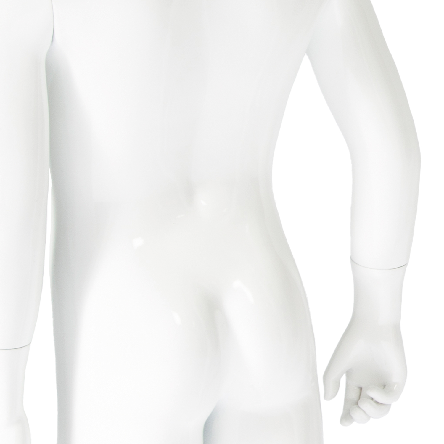 Schaufensterfigur Kind klein stehend weiß-glossy – Bild 4