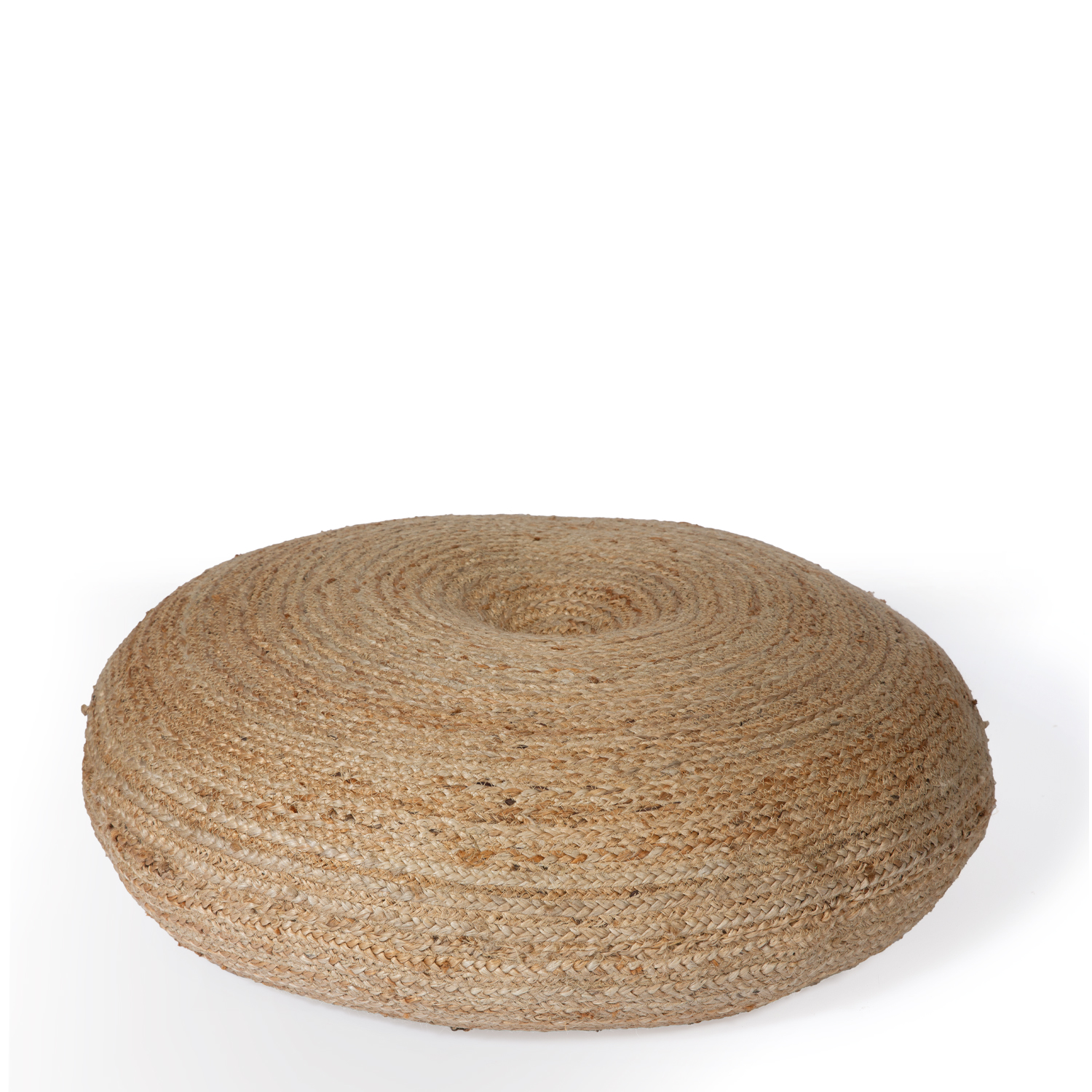 Sitzpouf aus Jute geflochten