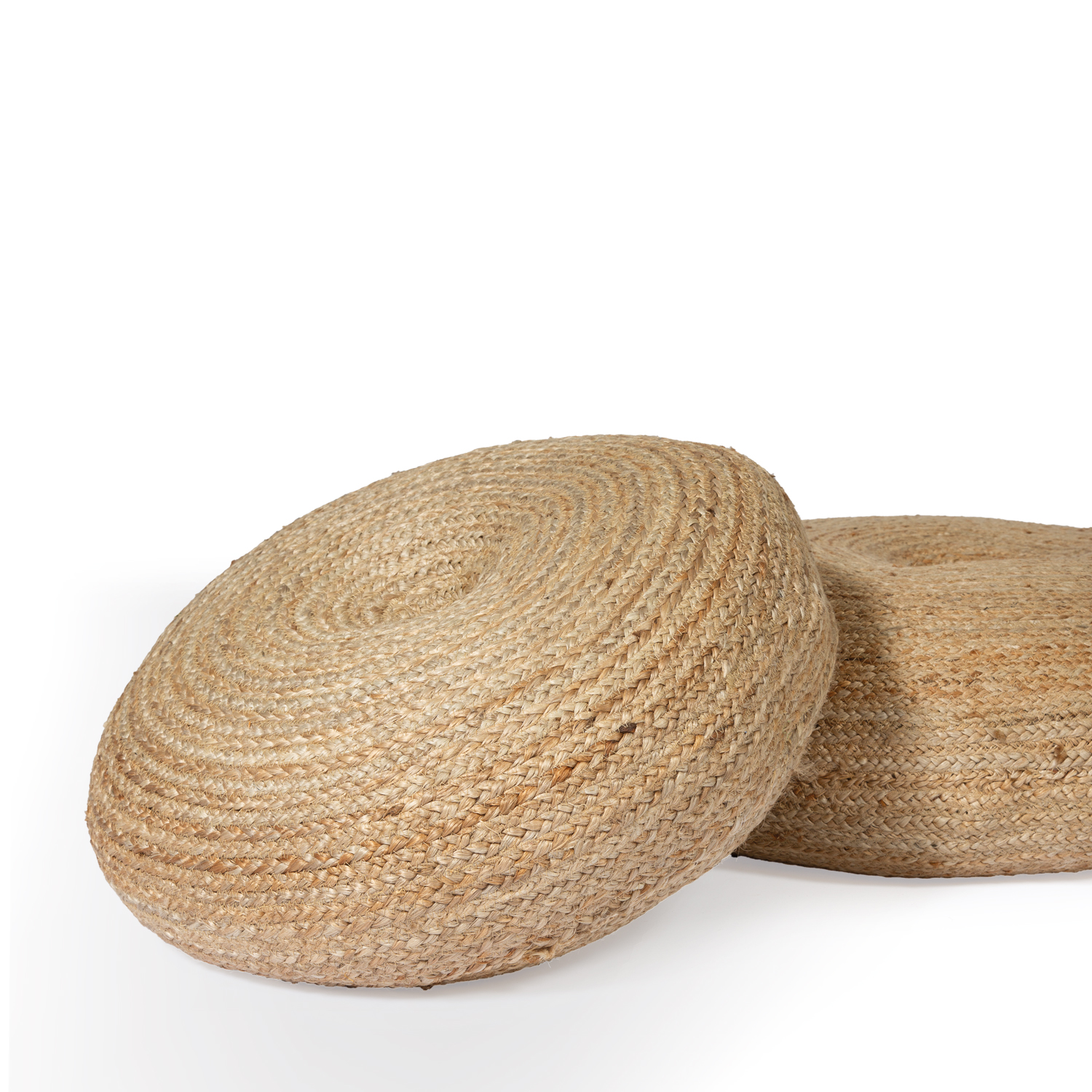 Sitzpouf aus Jute geflochten – Bild 3
