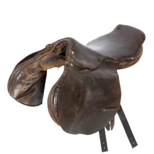 Pferdesattel Leder Vintage