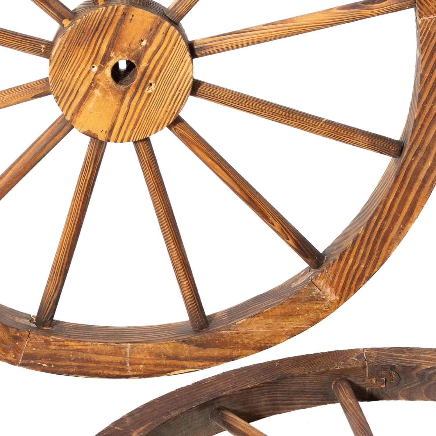 Wagenrad mit Metallbeschlag – Bild 3